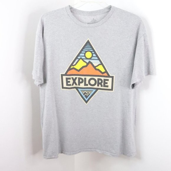 4pc Men's XL Travel Adventure Themed Graphic Print Cotton T-Shirts - Picture 2 of 9